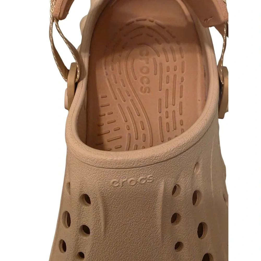 Crocs Echo Clog Tan Sand Sporty Sculpted Comfort Shoes Womens 8 Mens 6 - Picture 6 of 12